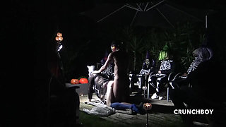 Cam at nigth outdoor duringhalloween night