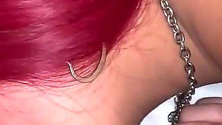 Big Booty Goth Girl Deepthroats, Licks Ass, Feet & Gets Creampied!