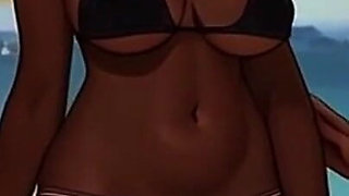 Lactating Lesbians Breastfeed on the Beach