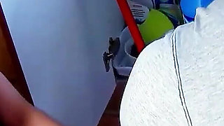 Well trained janitor fucks skinny teen Amelie Jolie after a repair