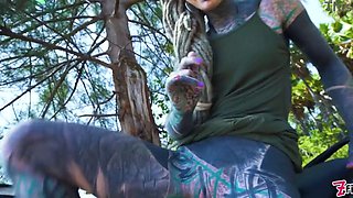Extreme Public Solo Anal on Scooter - Gape, Prolapse and Squirt