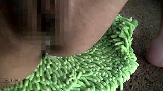 Naughty amateur asian slut opens hairy pussy for huge toys