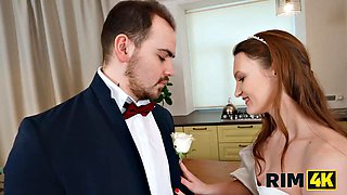 Olivia Westsuns Ass Rimmed in Hardcore Bride Threesome