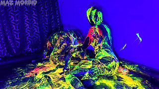 Uv Wet and Messy Gimpy Double Fisting with Patricia X