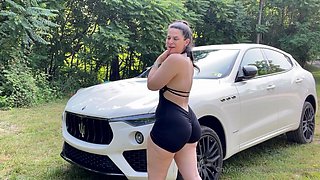 Independent Amateur teen blonde masturbating outdoor