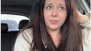 Wintery Tim Hortons Drive Thru Visit With My Vibrator!! With Nadia Foxx
