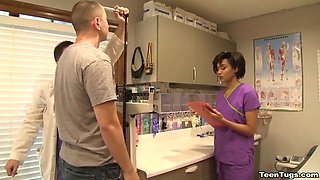 Nurse Jasmine Barnes Drains Dick Dry
