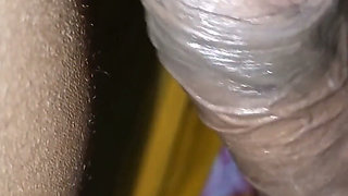My stepbrother Took Out the Juice From My Pussy and Fucked Me with a Dragon Condom.