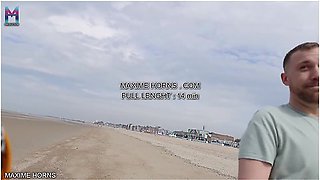 Maxime Horns - French Bisexual Vlog Beach Outdoor Exhib Blowjob Sucking And Stroking With No Shame