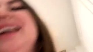 Chubby Brunette Big Boobs Dildo Masturbation