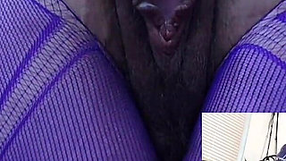 MILF Getting Fat Hairy Big Labia Pussy Fucked by Wildolos Fuck Machine