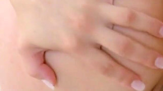 Blonde skinny teen with anal plug fucks her step sister's friend