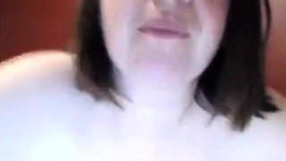 Big-Titted BBW Amateur's Hairy Webcam Show