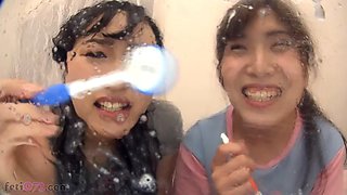 Japanese Lesbian Virtual Kiss  Spit POV: Onlyfans, Asian  Kissing Porn