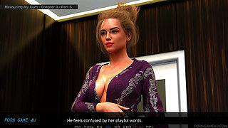 Intimate Bathroom Encounter with My Landlady - Measuring My Cum - Part 5 - Suzinak - by Porn Game 4u