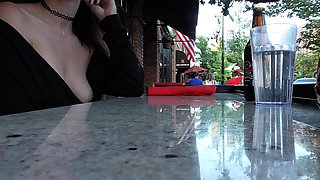 Shy Goth Exhibitionist - Dinner Date And Bookstore Flashing