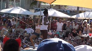 Key west bare fuckslut pool party uncircumcised and raw