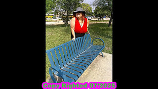 Sexy Nurse Vicki Walks in Park Flashing and Teasing You