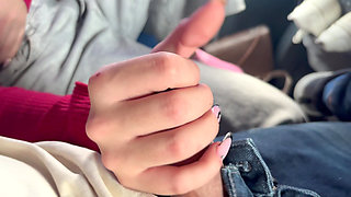 Road to MEDELLIN, jerkoff and fingering pussy with in public service bus