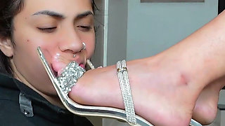 Deep Feet Lesbian Domination Top Girls - Swallow My Sexy Feet Bitch!