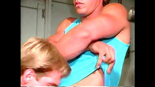 Outdoor domination session featuring hairy guys in a playful trio