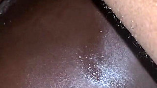 Horny African Foreplay Teen Loves to Get Wet by the Feeling of Soft Cock Rubbing Her Oiled Pussy