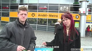 Czech Couples' Intense Group Sex: Tattooed Brunette & Redhead with Big Cocks