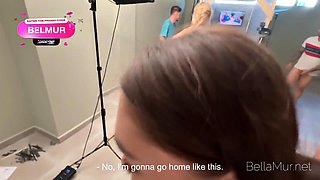 Blonde MILFs Take Gloryhole Pounding for the First Time at Wild Outdoor Party with Blowjobs and Public Nud