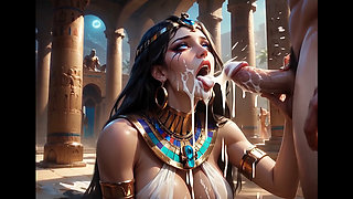 Cleopatra fucked by an Egyptian God