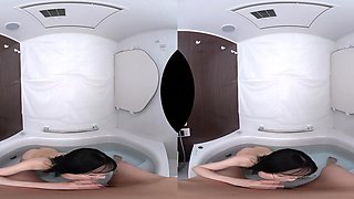 Japanese delivers passionate vr pov porn