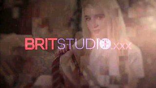 A nubile British amateur gets her first lessons in taking a cock deep down her throat