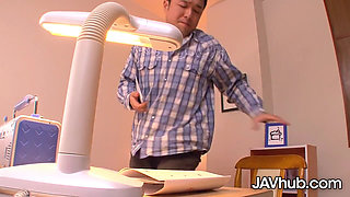 Nerdy Nanako Takeuchi Rides Teacher for Sex Education