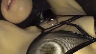 Amateur Masked Model, Trained, Confined, and Filled with Cum