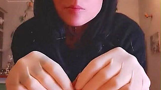 I'm Hungry Now Eating Salmon White Latex Gloves Goddesslolli