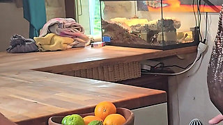 Sexy Barmaid Gets Fucked and Gangbanged in the Kitchen by 6 Juice Hungry Guys