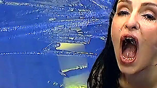 Devot Delia gangbang & pissing session