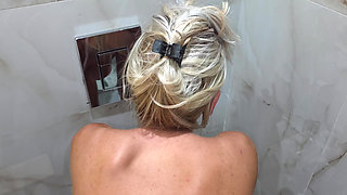 She was getting ready for bed, but I had to fill her with cum