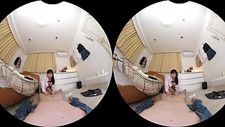 Japanese Beauty Explores Sensual Point Of View Bathroom Desire