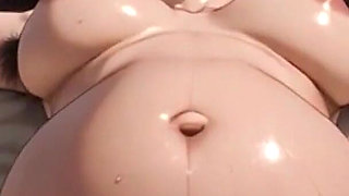 Pregnant Beach Exhibition - Hairy Pussy Tanning & Craving Sperm