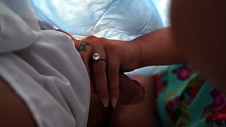 Mature MILF stepmom needs to warm up
