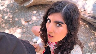 Nikki's luscious curves under the sun in POV reality