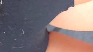 Mistress Pisses in Her Slave's Mouth and Makes Him Lick Her Pussy, Ass and Feet