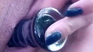 Pussy Pump in the Forest, From Slightly Wollen to Fully Pumped Cuntlips