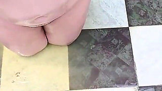 Anal Destruction Inside the House and Total Humiliation with a Bucket Full of Piss Outside the House.