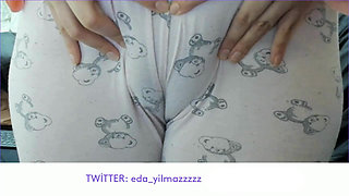 Cameltoe - Swollen Pussy - Rubbing Pussy with Pajama