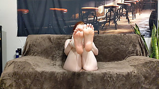 Giving You a Footjob with My Sweaty Feet