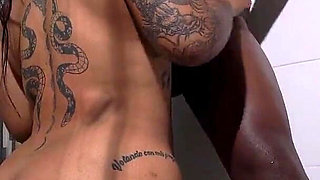 Huge Dick Plumber Fucks His Super Ass Client in the Shower - Alejandra Garcia & Xander Black