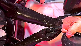 Latex Double Anal Fisting Ft Mistress Lunatika and Maz Morbid