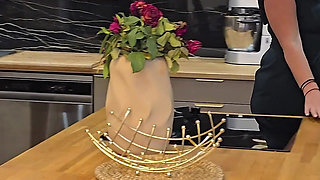 My Lover Fucks Me Without a Condom Ultra Hard and Intense in My New Kitchen
