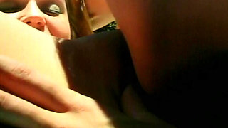 Slender babes having hot lesbian fun outdoors